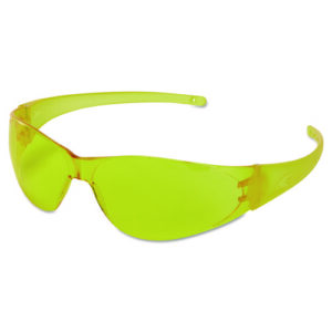 Checkmate Safety Glasses, Amber Temple, Amber Anti-Fog Lens
