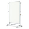 Nexus Partition Whiteboard, 36" x 48", White Surface, Satin Aluminum Frame