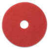 Buffing Pads, 19" Diameter, Red, 5/Carton