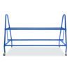 Heavy-Duty Deluxe Ball Cart, Metal, 132 lb Capacity, 17.5 x 59 x 35.75, Blue