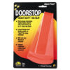 Giant Foot Doorstop, No-Slip Rubber Wedge, 3.5w x 6.75d x 2h, Safety Orange