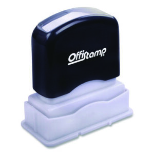 Pre-Inked Message Stamp, COPY, 1.63" x 0.38", Blue Ink