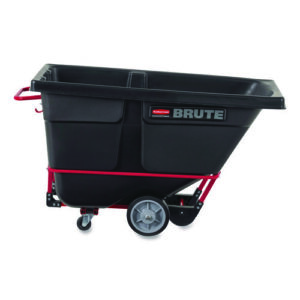1 cu yd BRUTE Rotomolded Tilt Truck, 1,250 lb Capacity, Black