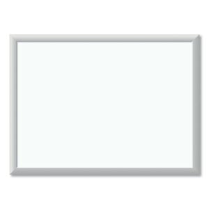 Melamine Dry Erase Board, 24" x 18" (Actual Size: 23" x 17"), White Surface, Satin Aluminum Frame