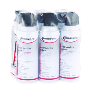 Compressed Air Duster Cleaner, 10 oz Can, 6/Pack