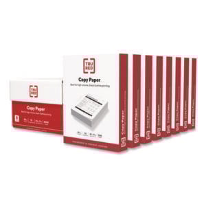 Copy Paper, 92 Bright, 20 lb Bond Weight, 8.5 x 11, 500 Sheets/Ream, 8 Reams/Carton