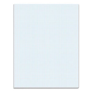 Quadrille Pads, Quadrille Rule (8 sq/in), 50 White 8.5 x 11 Sheets