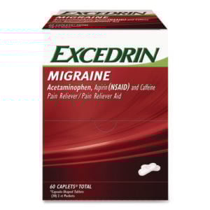 Migraine Caplets, 2 Tablets/Packet, 30 Packets/Box