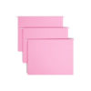 Colored Hanging File Folders with 1/5 Cut Tabs, Letter Size, 1/5-Cut Tabs, Pink, 25/Box