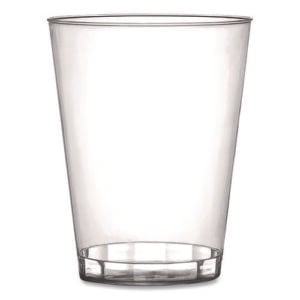 Plastic Tumblers, 8 oz, Clear, 20/Bag, 25 Bags/Carton