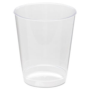 Comet Plastic Tumbler, Tall, 8 oz, Clear, 25/Pack, 20 Packs/Carton