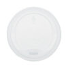 PLA Lids for Hot Cups, Fits 10 oz to 20 oz Hot Cups, Plastic, White, 1,000/Carton