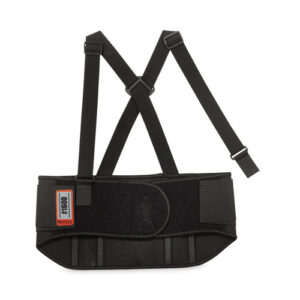 ProFlex 1600 Standard Elastic Back Support Brace, Small, 25" to 30" Waist, Black