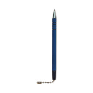Antimicrobial Ballpoint Counter Pen, Medium 1 mm, Blue Ink, Blue Barrel