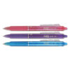 FriXion Clicker Erasable Gel Pen, Retractable, Fine 0.7 mm, Assorted Ink and Barrel Colors, 3/Pack