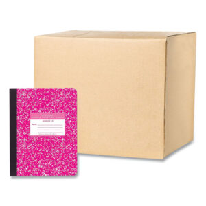 Ruled Composition Book, Grade 3 Manuscript Format, Magenta Marble Cover, (80) 9.75 x 7.5 Sheets 48/Carton
