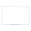 Non-Magnetic Whiteboard with Aluminum Frame, 87.91" x 48.5", White Surface, Satin Aluminum Frame