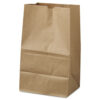 Grocery Paper Bags, #20 Squat Size, 8.13" x 5.88" x 12.5", Natural, 500/Bundle