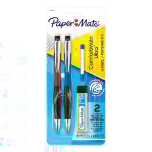 ComfortMate Ultra Pencil Starter Set, 0.7 mm, HB (#2), Black Lead, Assorted Barrel Colors, 2/Pack