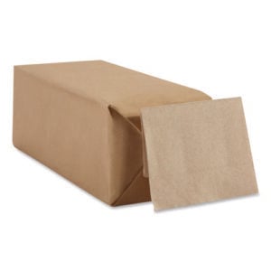 Dixie Full-Fold Dispenser Napkins, One-Ply, 12 x 13, Brown, 600/Pack, 12 PK/CT