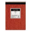 Gold Fibre Retro Wirebound Writing Pads, Wide/Legal and Quadrille Rule, Red Cover, 70 White 8.5 x 11.75 Sheets