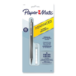 Advanced Mechanical Pencils, 0.5 mm, HB (#2), Black Lead, Gun Metal Gray Barrel