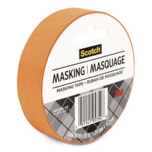 Expressions Masking Tape, 3" Core, 0.94" x 20 yds, Tangerine