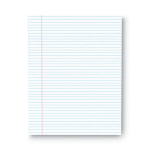 Glue Top Pads, Narrow Rule, 50 White 8.5 x 11 Sheets, Dozen