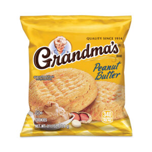 Homestyle Peanut Butter Cookies, 2.5 oz Pack, 2 Cookies/Pack, 60 Packs/Carton