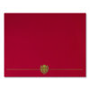 Classic Crest Certificate Covers, 9.38 x 12, Red, 5/Pack