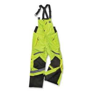 GloWear 8928 Class E Hi-Vis Insulated Bibs, 3X-Large, Lime