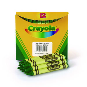 Bulk Crayons, Green, 12/Box