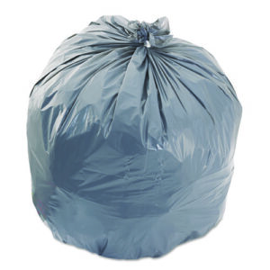 Linear Low-Density Can Liners, 33 gal, 1.1 mil, 33" x 39", Gray, 250/Carton