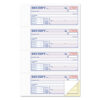 Money and Rent Receipt Books, Account + Payment Sections, Two-Part Carbonless, 7.13 x 2.75, 4 Forms/Sheet, 400 Forms Total