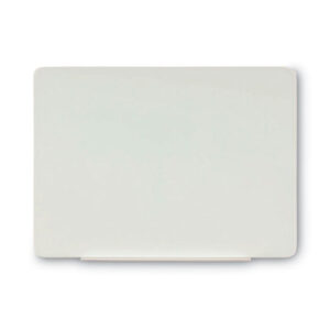 Magnetic Glass Dry Erase Board, 48" x 36", Opaque White Surface
