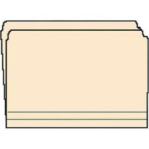 Heavy-Duty Top Tab Fastener Folders, Straight Cut, 0.75" Expansion, 2 Fasteners, Letter Size, Manila Exterior, 50/Box