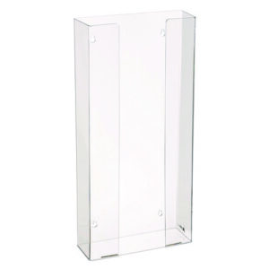Acrylic Glove Dispenser, Quad Box Capacity, 10.2 x 3.5 x 21.1, Clear