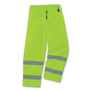 GloWear 8925 Class E Hi-Vis Thermal Pants, Medium, Lime