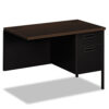 Metro Classic Series Workstation Return, Right, 42w x 24d x 29.5h, Mocha/Black