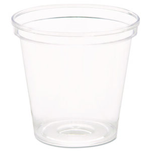 Comet Plastic Portion/Shot Glass, 1 oz, Clear, 50/Pack, 50 Packs/Carton