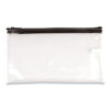 Multipurpose Zipper Bags, Vinyl, 11 x 6, Clear