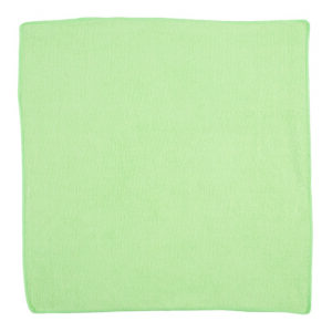 Microfiber Cleaning Cloths, 16 x 16, Green, 24/Pack