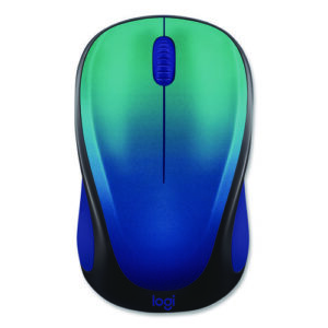 Design Collection Limited Edition Wireless Mouse. 2.4 GHz, 33 ft, Left/Right Hand Use, Blue Aurora