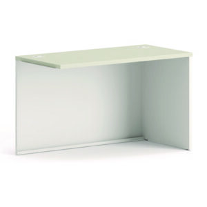 38000 Series Return Shell, Right, 48w x 24d x 29.5h,Silver Mesh/Light Gray