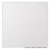 Aria Low-Profile Frameless Magnetic Glassboard, 60" x 36", White Surface