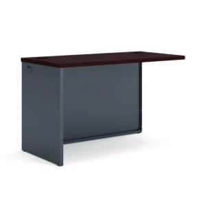 38000 Series Return Shell, Left, 48w x 24d x 29.5h, Mahogany/Charcoal