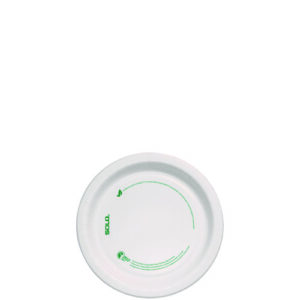 Compostable Paper Dinnerware, ProPlanet, Plate, 6" dia, White, 125/Pack