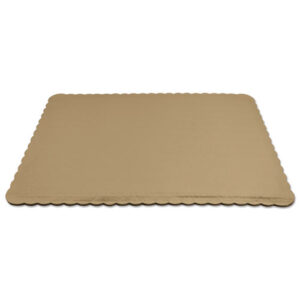 Gold Cake Pads, 1/2 Sheet, 14 x 19, Gold, Paper, 100/Carton