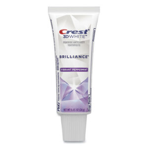 3D White Brilliance Advanced Whitening Technology + Advanced Stain Protection Toothpaste, 0.85 oz Tube, 72/Carton