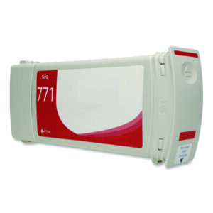 Remanufactured Chromatic Red Ink, Replacement for 771 (CE038A, B6Y16A), 775 mL